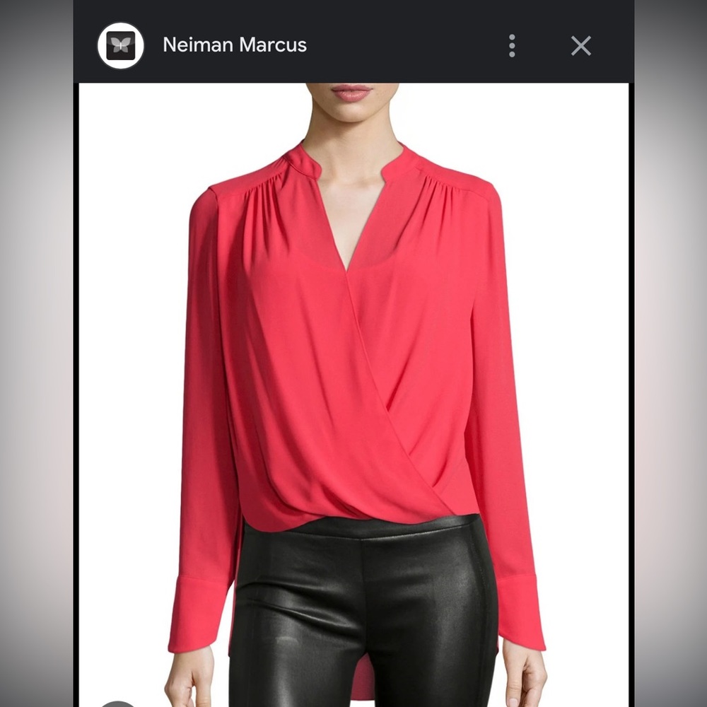 BCBG Jacklyn draped blouse
